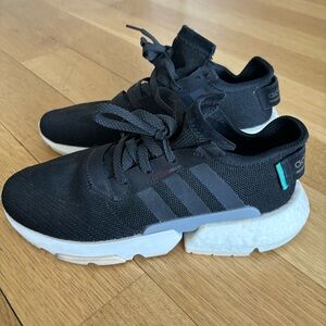 adidas POS S3.1 black sneakers easy on easy off women size 10